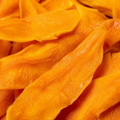 Mango felii, detaliu de aproape al fructelor