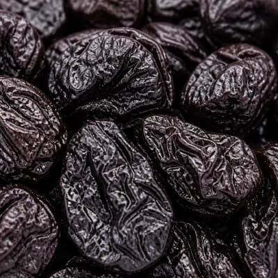 Prune fără sâmburi, detaliu de aproape al fructelor